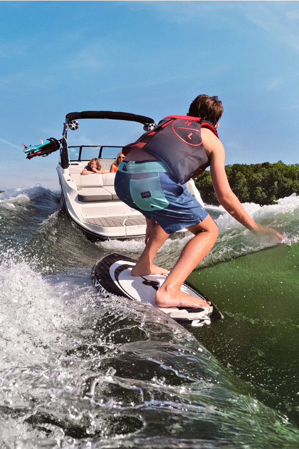 Rider on the SDX 230 wake